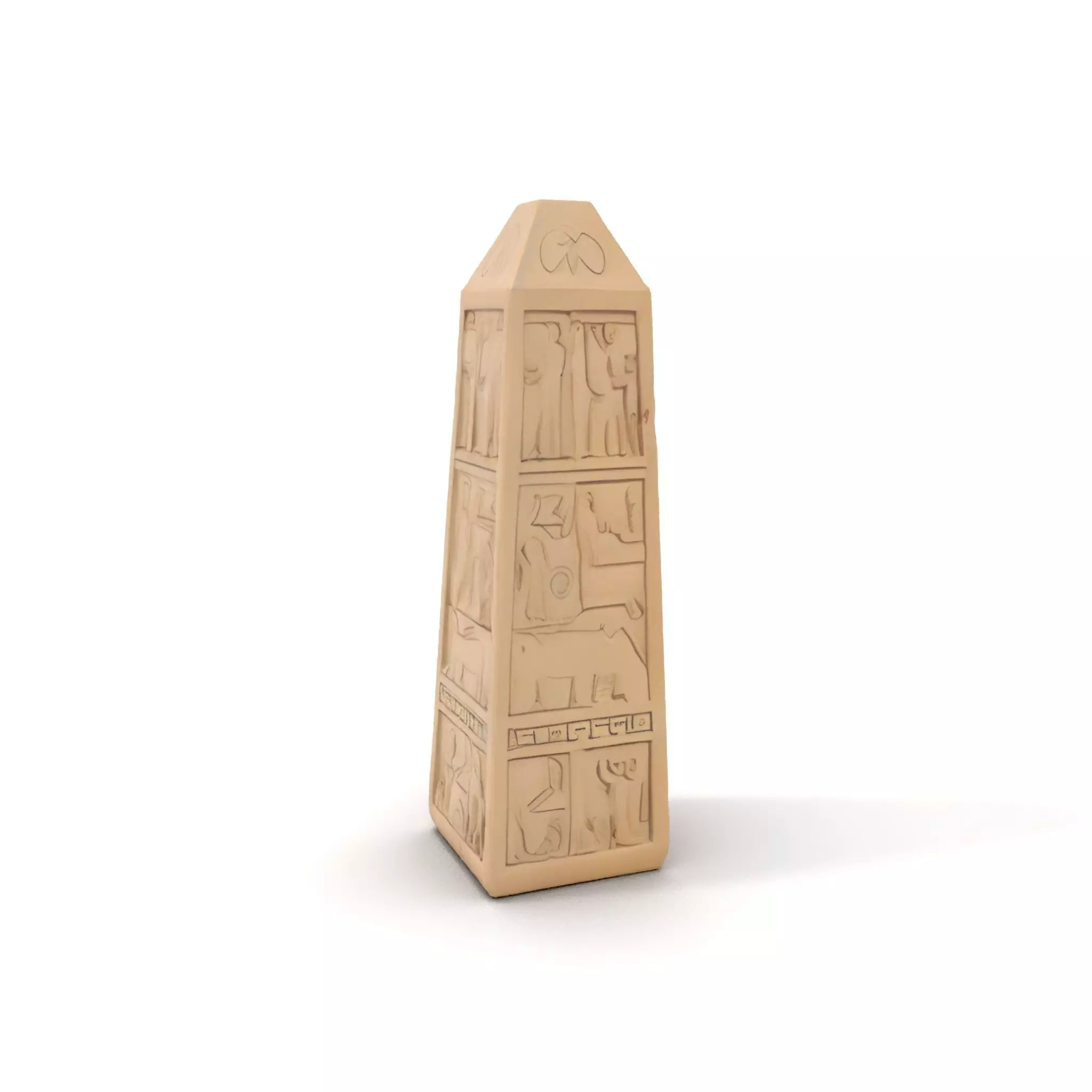 Ancient Sandstone Obelisk model pack Low-poly 3D model_6