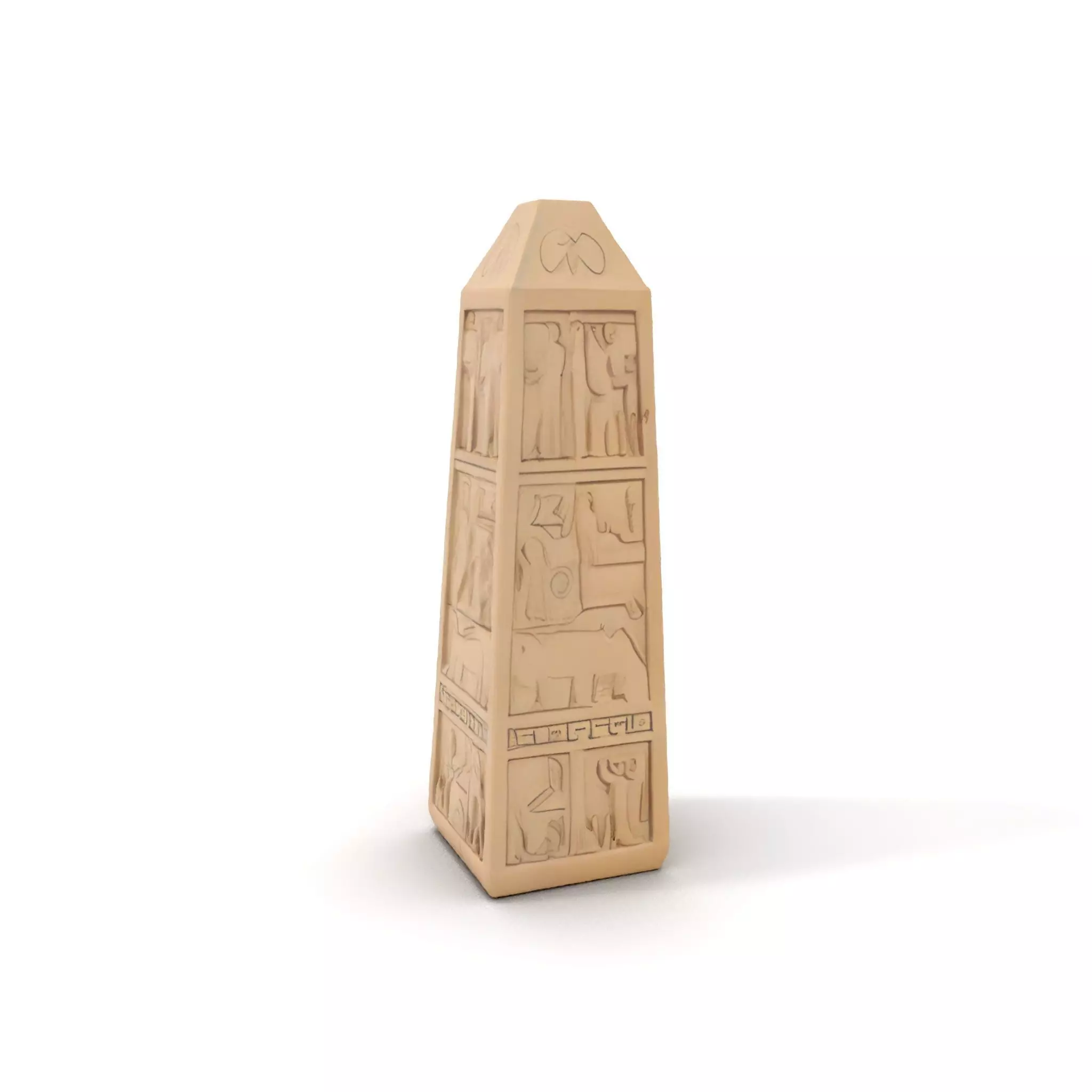 Ancient Sandstone Obelisk model pack Low-poly 3D model_0