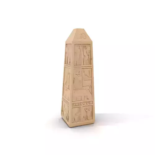 Ancient Sandstone Obelisk model pack Low-poly 3D model