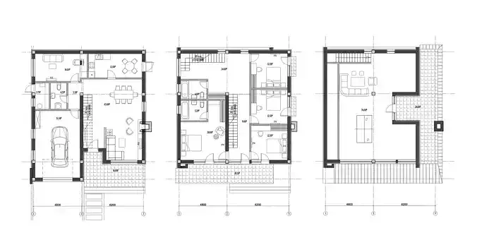 Contemporary 4-Bedroom Two-Storey House with Attic 3D model 5