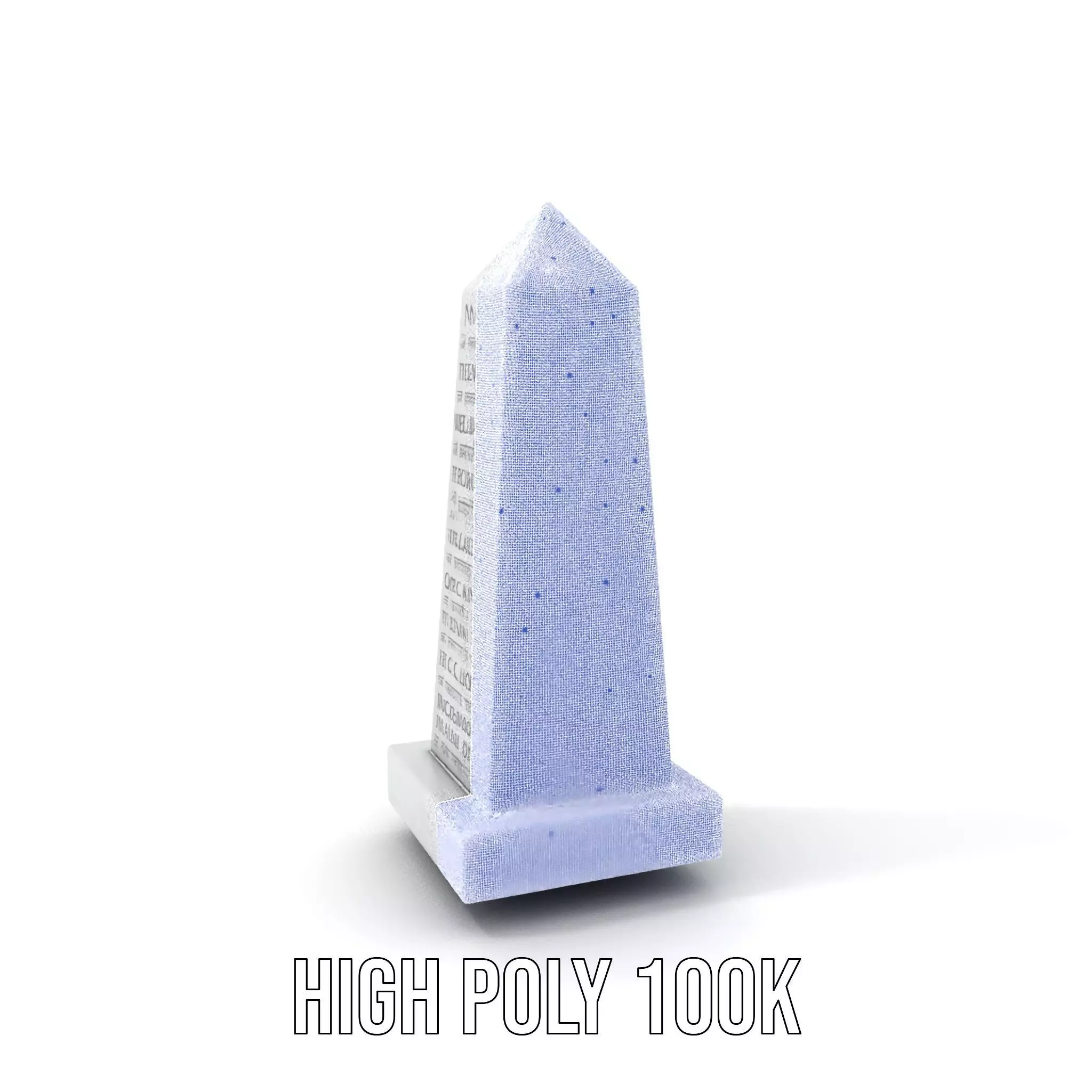 Marble Obelisk Engraved model pack Low-poly 3D model_4
