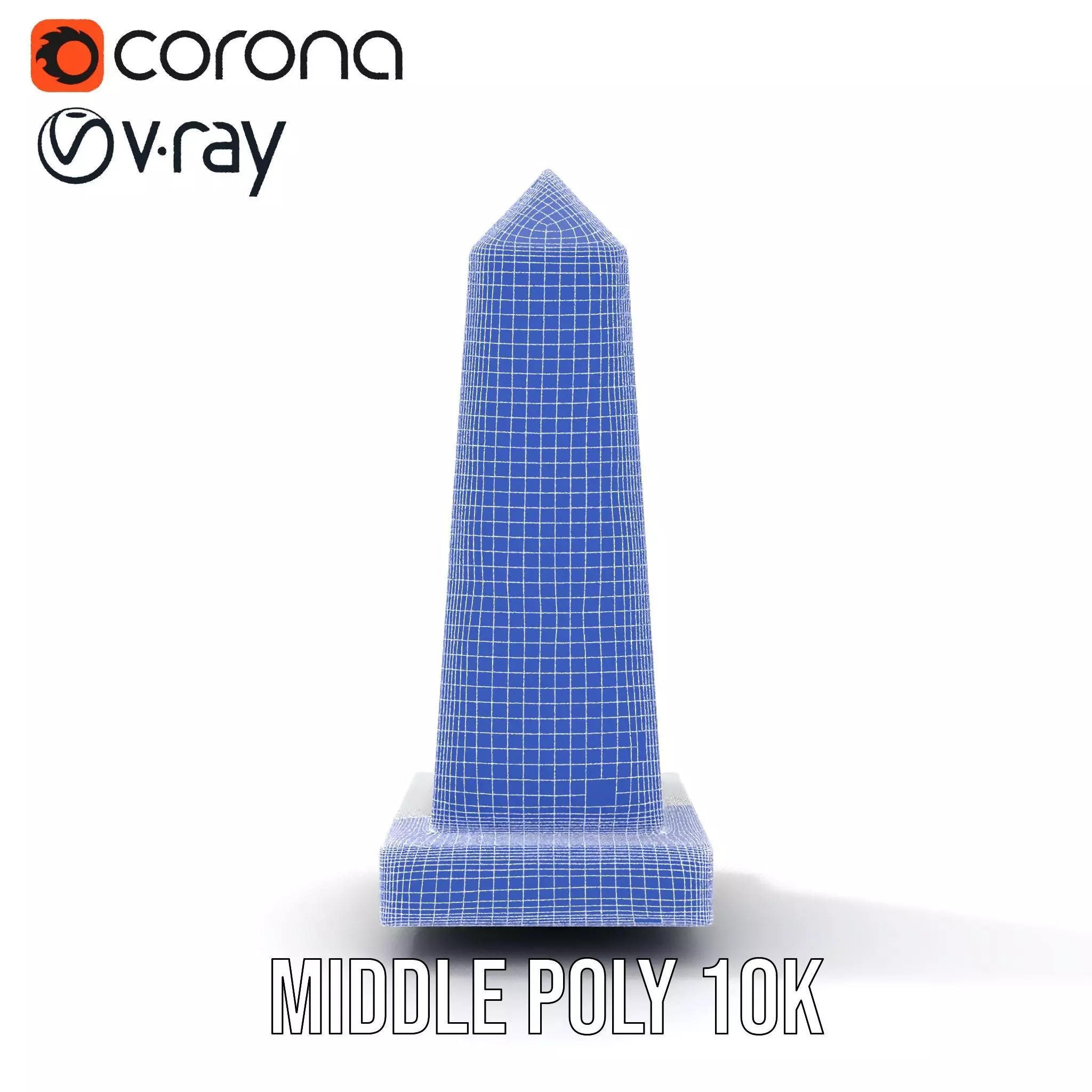 Marble Obelisk Engraved model pack Low-poly 3D model_27