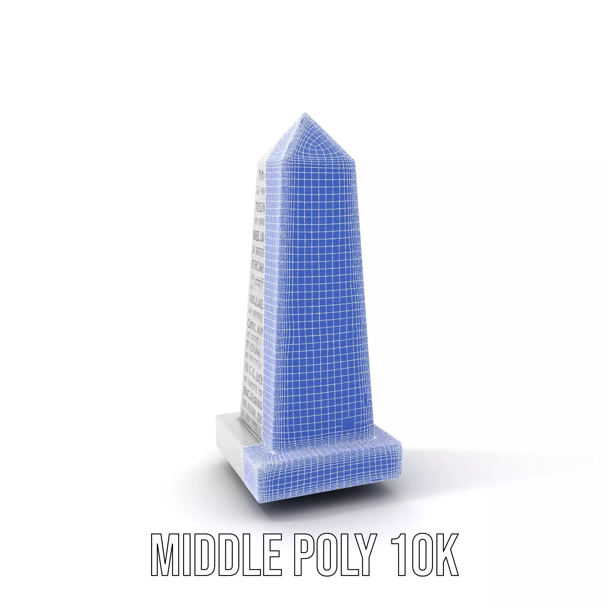 Marble Obelisk Engraved model pack Low-poly 3D model_18