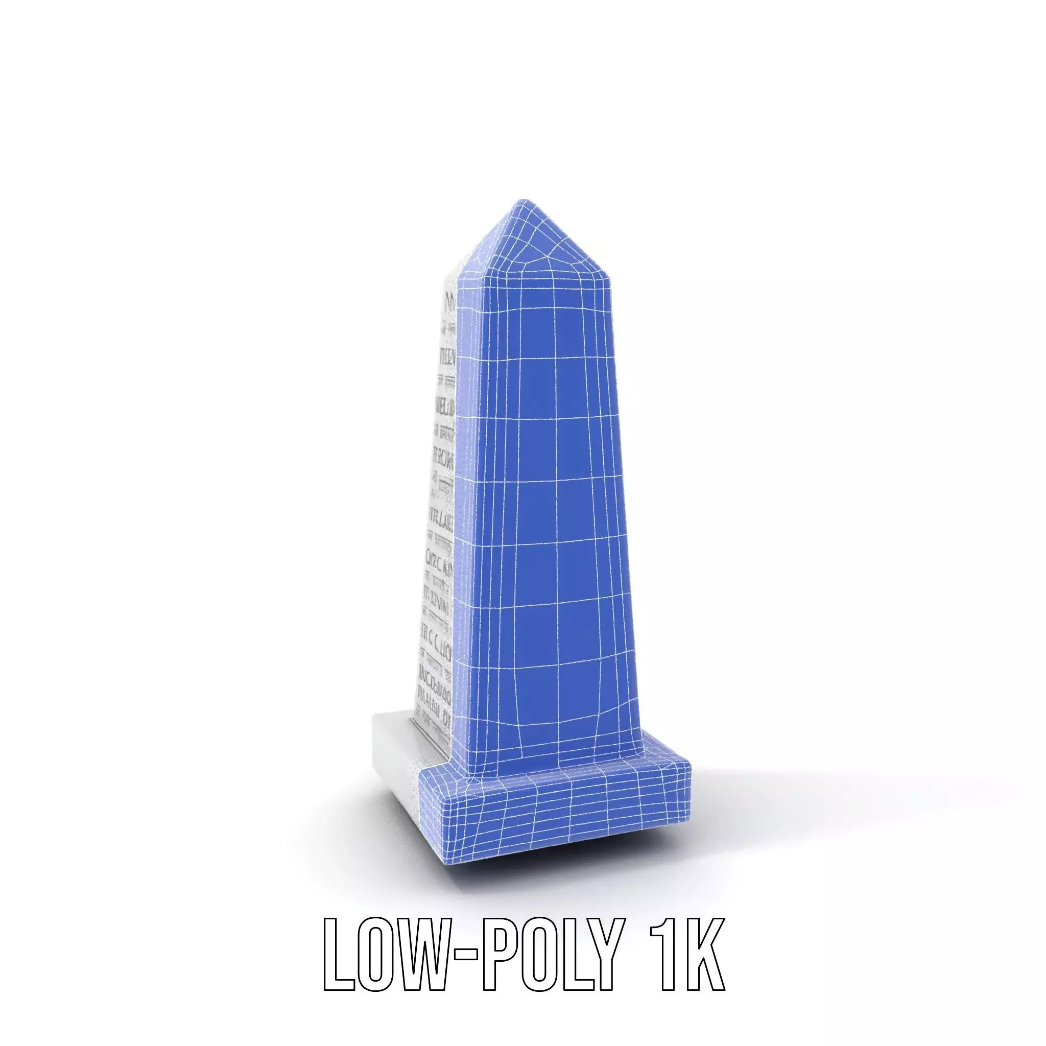 Marble Obelisk Engraved model pack Low-poly 3D model_28