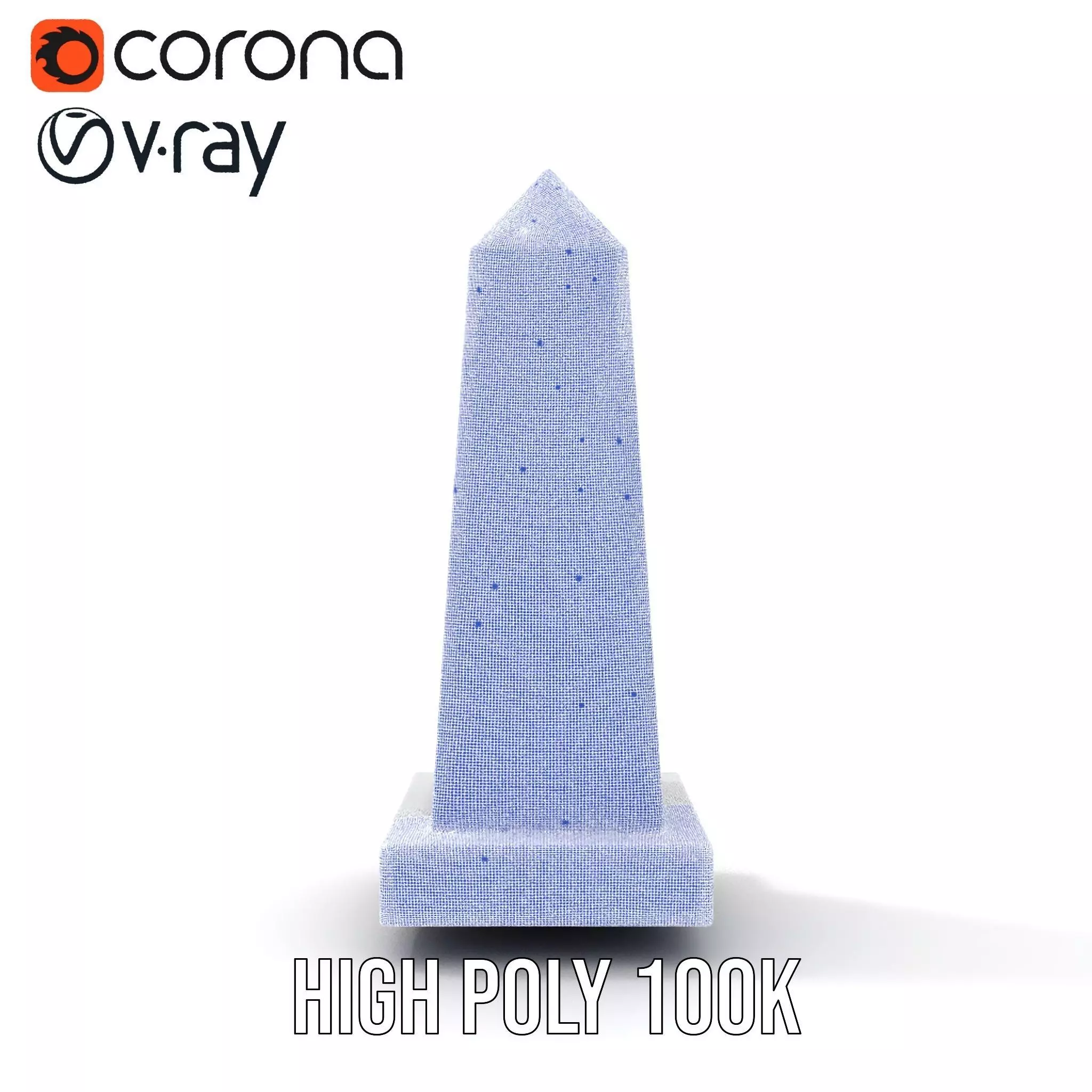 Marble Obelisk Engraved model pack Low-poly 3D model_23