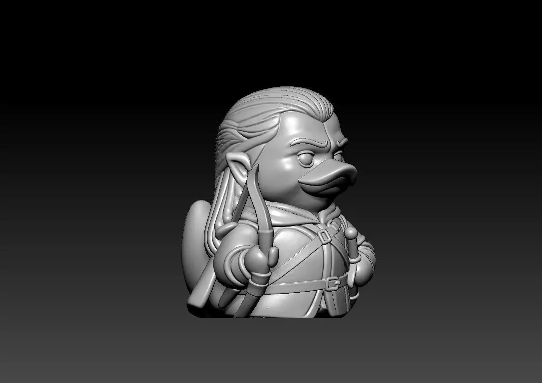 Rubber Duck - Legolas - Lord of the Rings - 3D print 3D print model_2