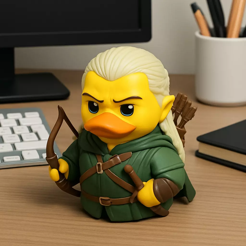Rubber Duck - Legolas - Lord of the Rings - 3D print 3D print model_0