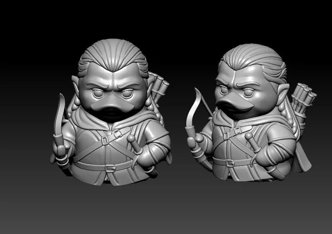 Rubber Duck - Legolas - Lord of the Rings - 3D print 3D print model_4