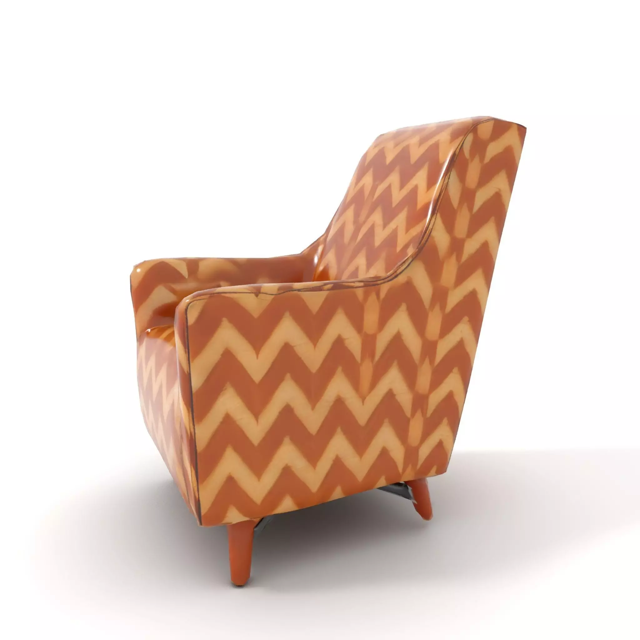 Zigzag Pattern Armchair model pack Low-poly 3D model_17