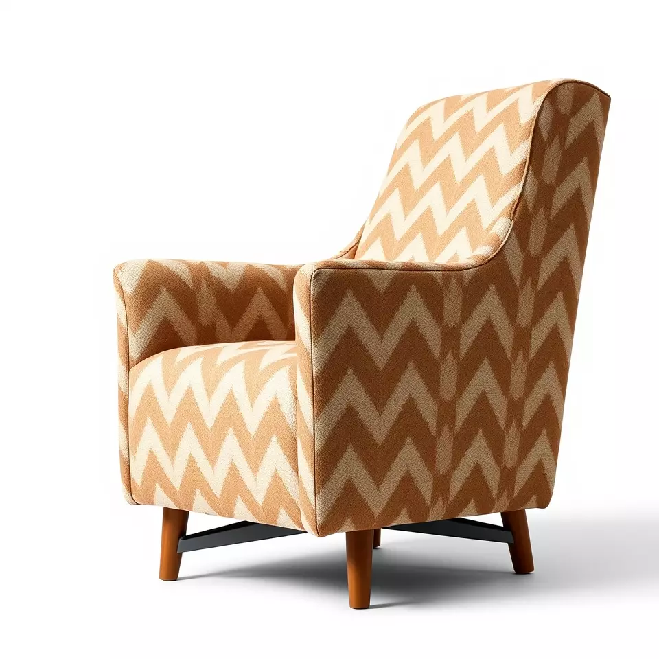 Zigzag Pattern Armchair model pack Low-poly 3D model_2