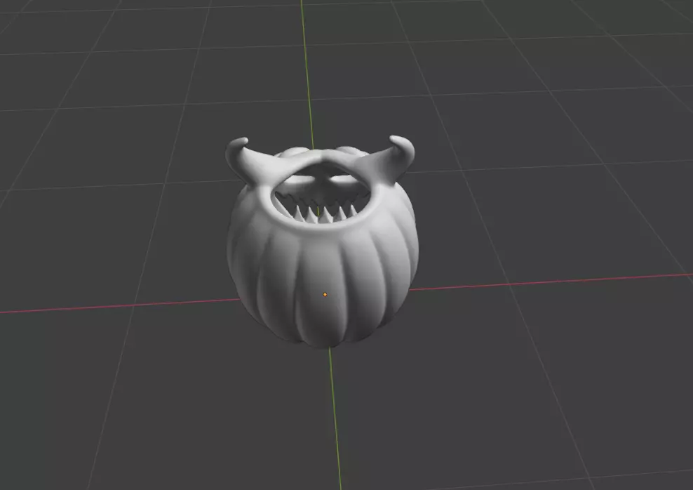 Devilish Pumpkin Halloween 3D print model_4