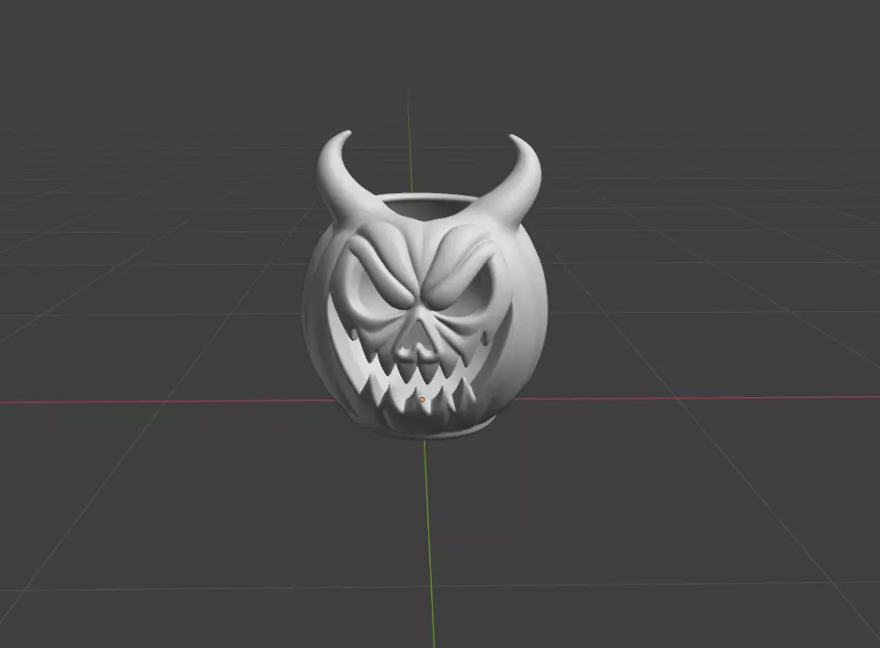 Devilish Pumpkin Halloween 3D print model_3