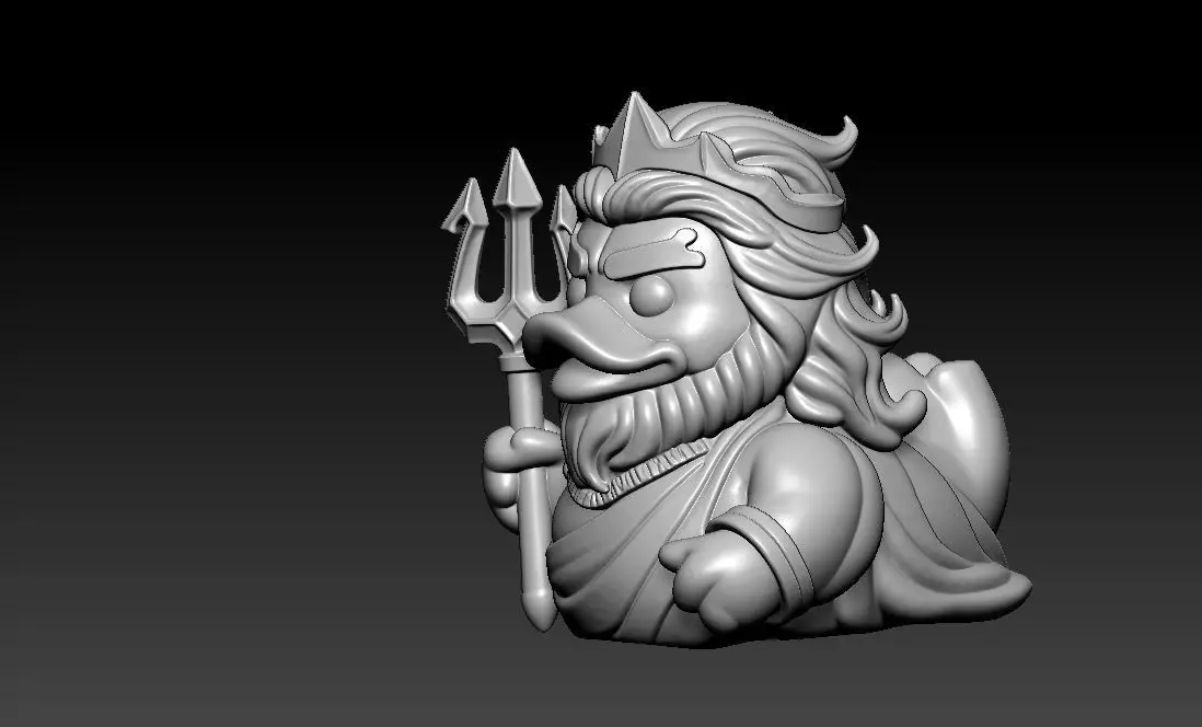 Rubber Duck - God of the sea - 3D print 3D print model_3