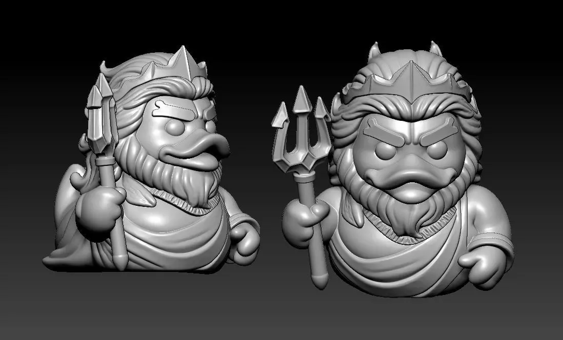Rubber Duck - God of the sea - 3D print 3D print model_1
