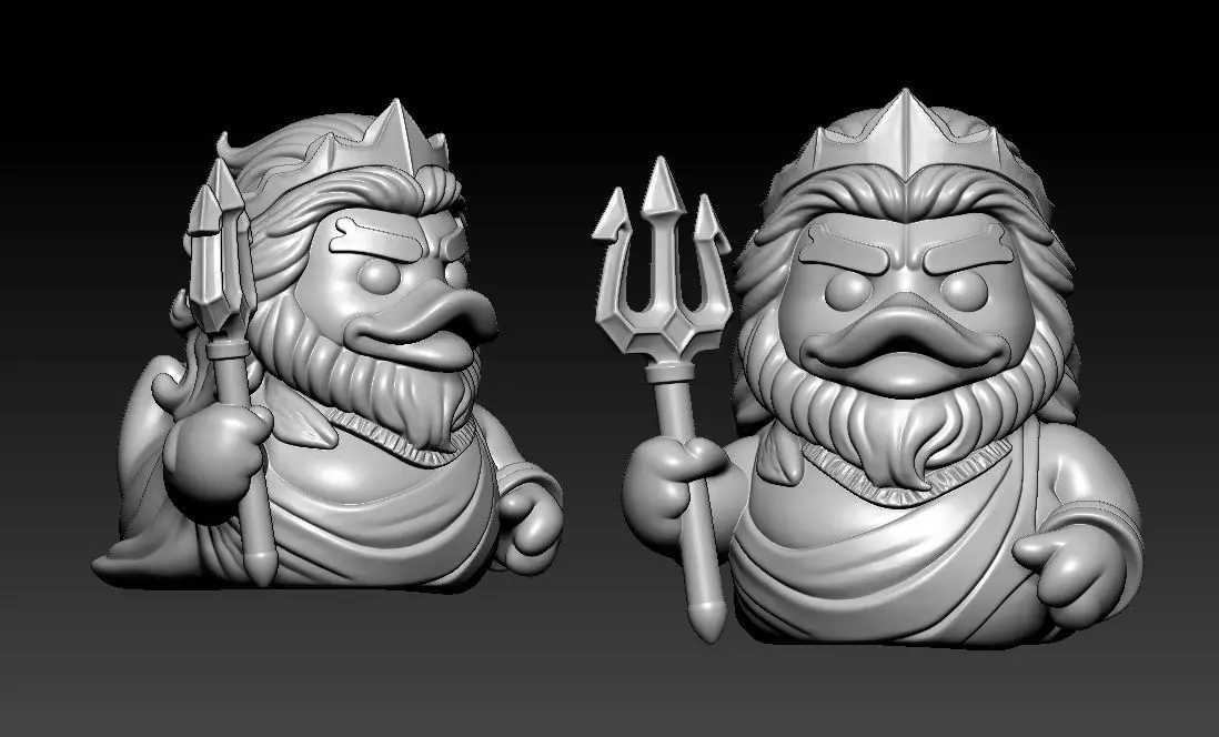Rubber Duck - God of the sea - 3D print 3D print model_4