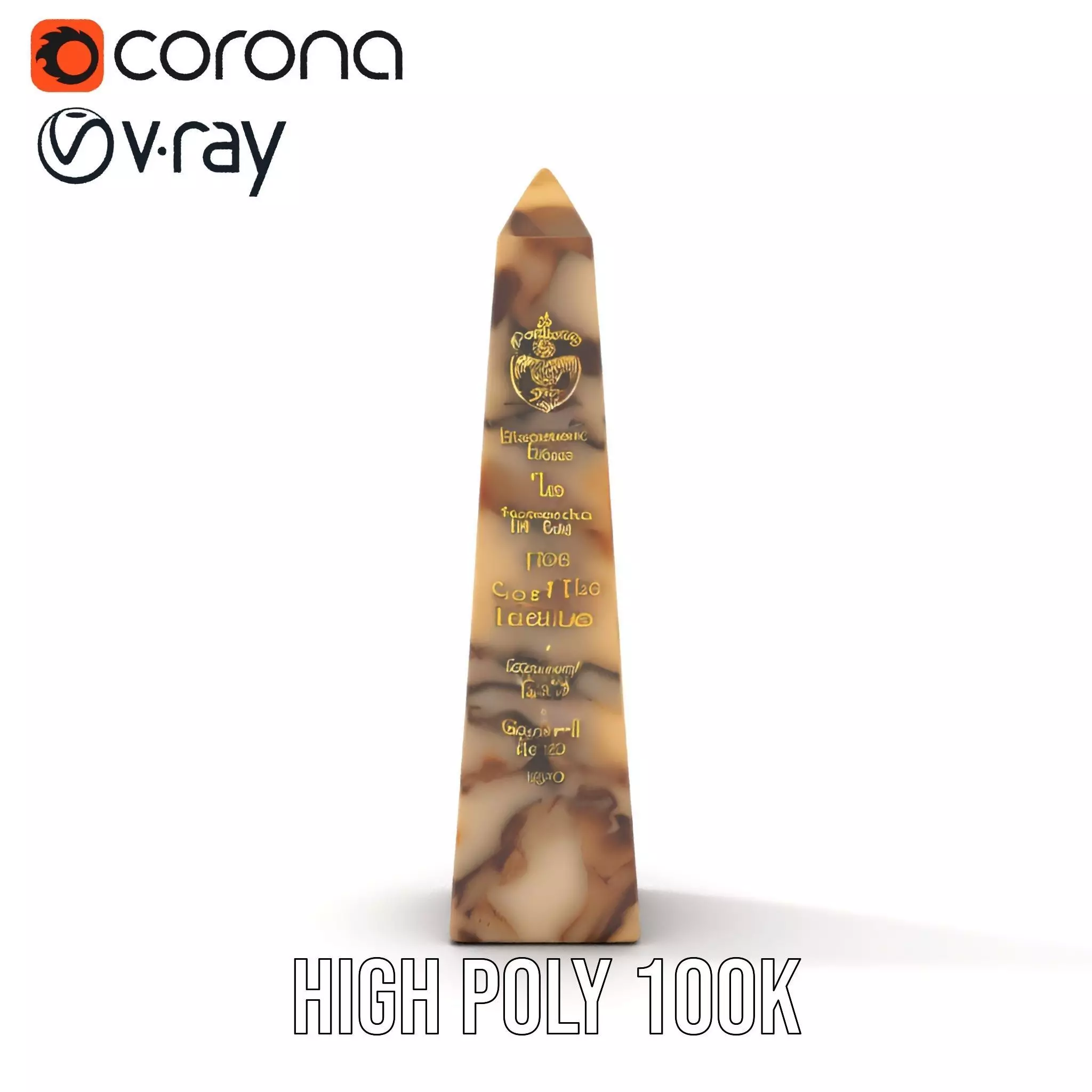 Marble Obelisk model pack Low-poly 3D model_33