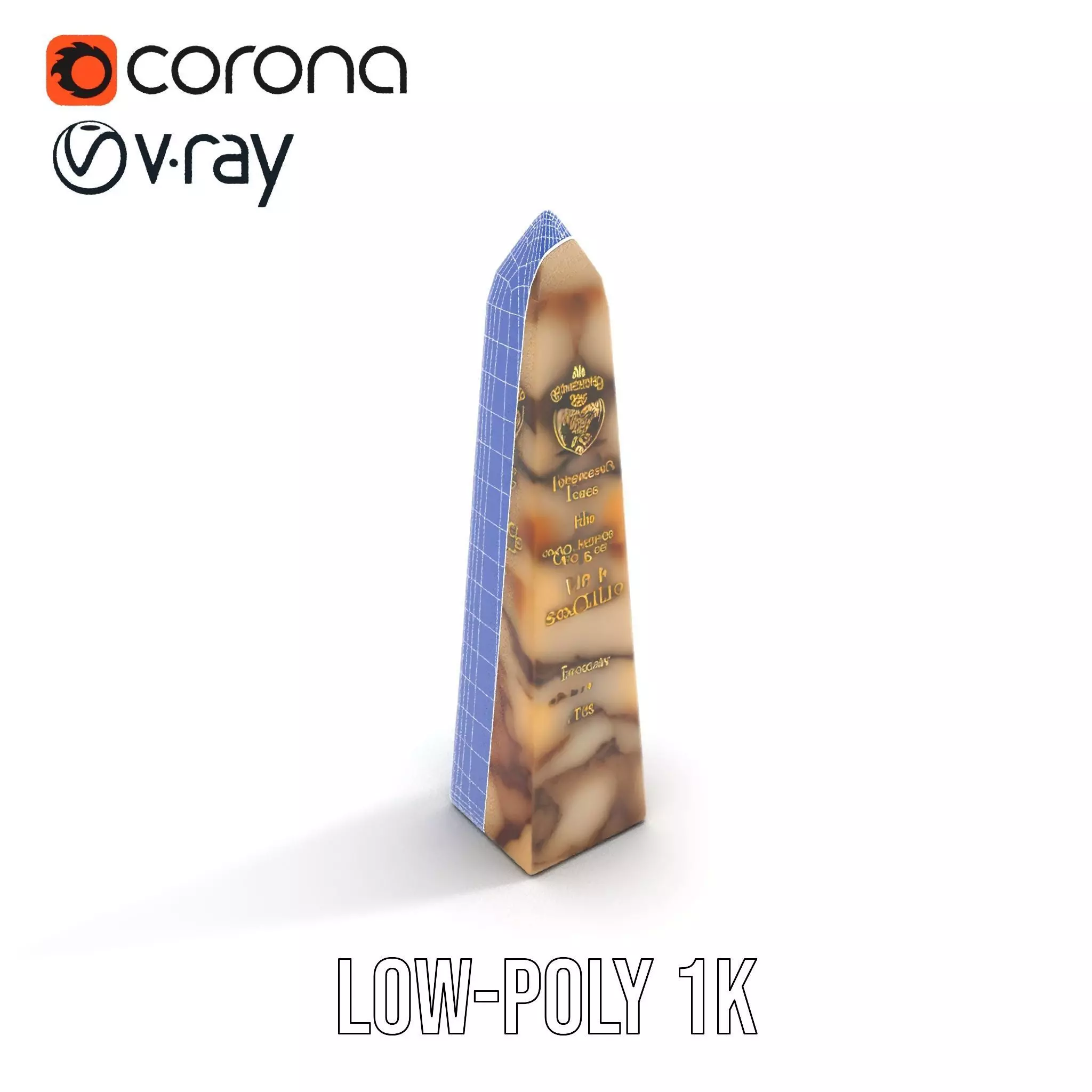Marble Obelisk model pack Low-poly 3D model_7