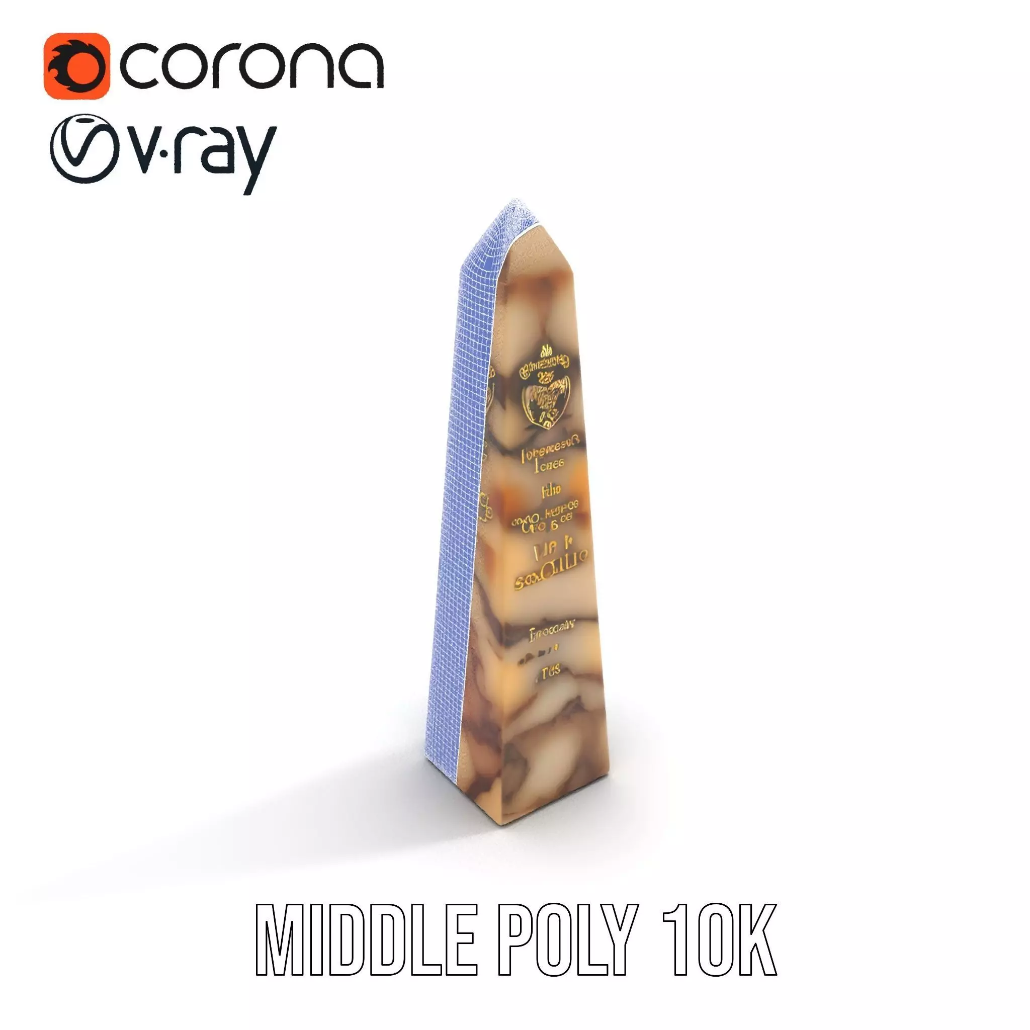 Marble Obelisk model pack Low-poly 3D model_21