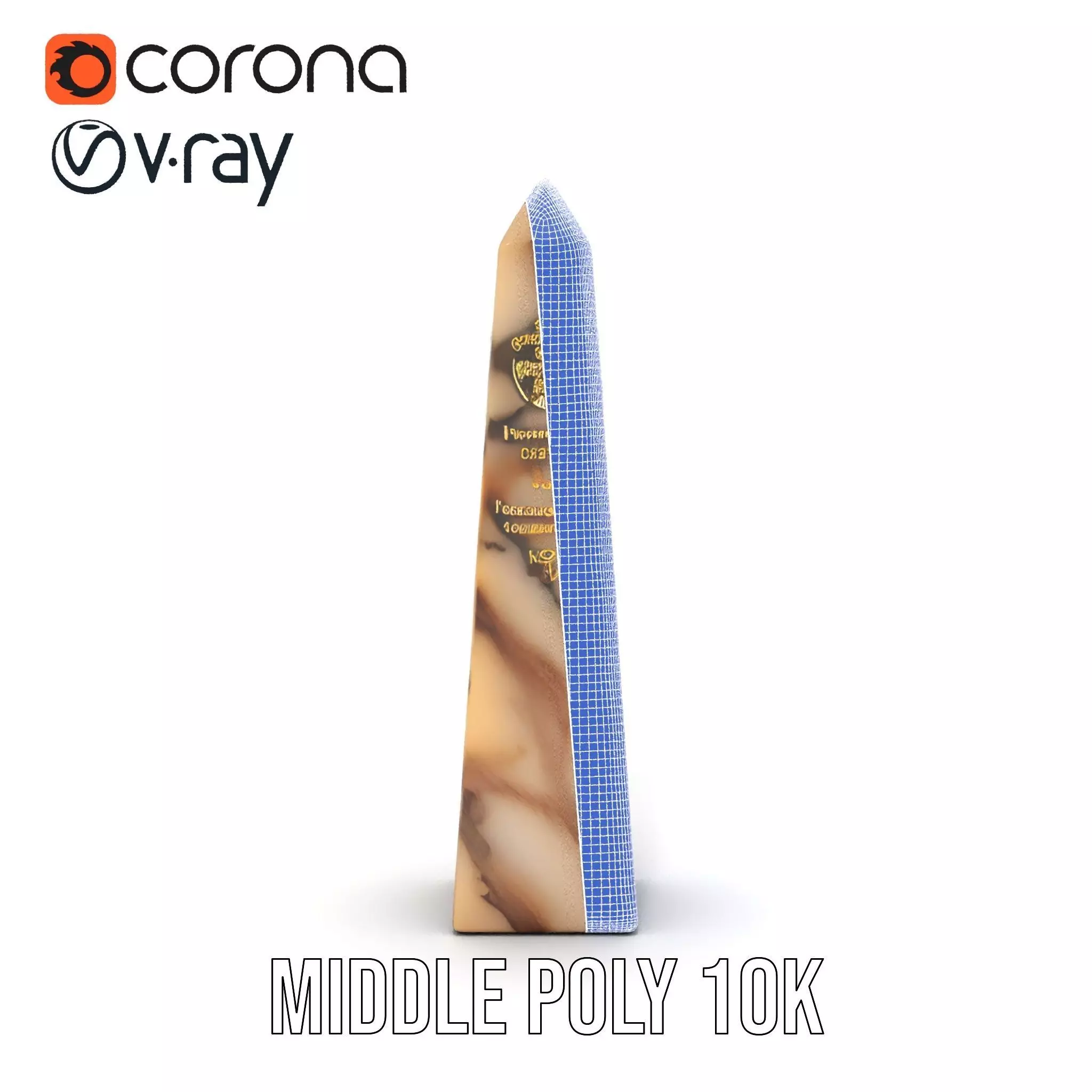 Marble Obelisk model pack Low-poly 3D model_26