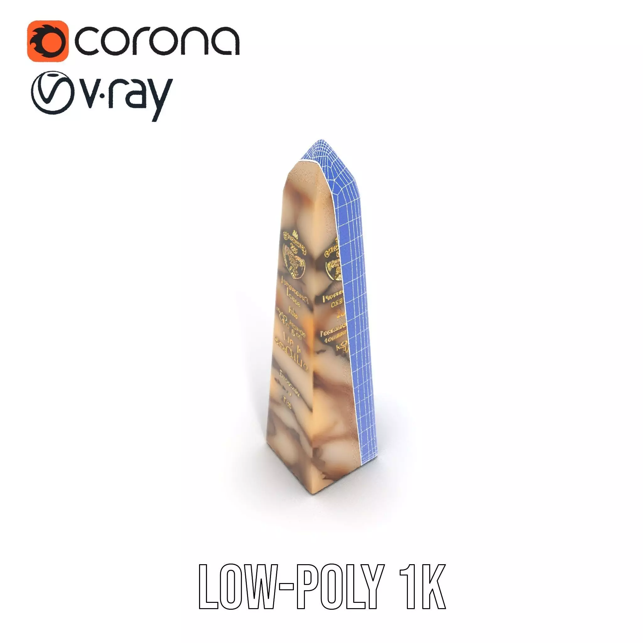 Marble Obelisk model pack Low-poly 3D model_30