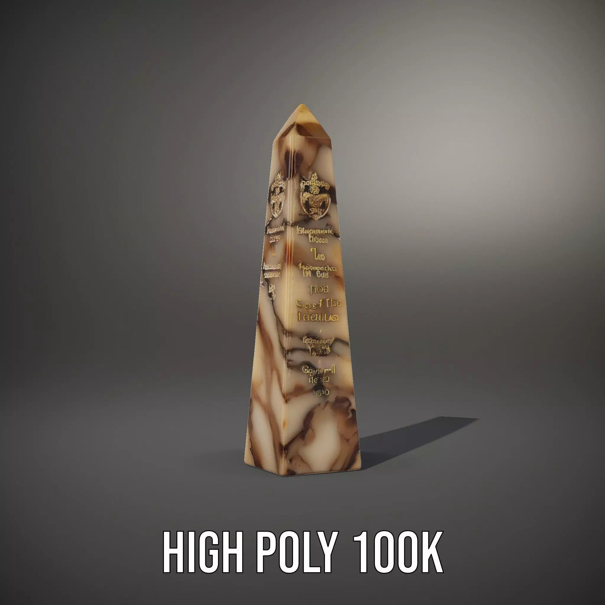 Marble Obelisk model pack Low-poly 3D model_8