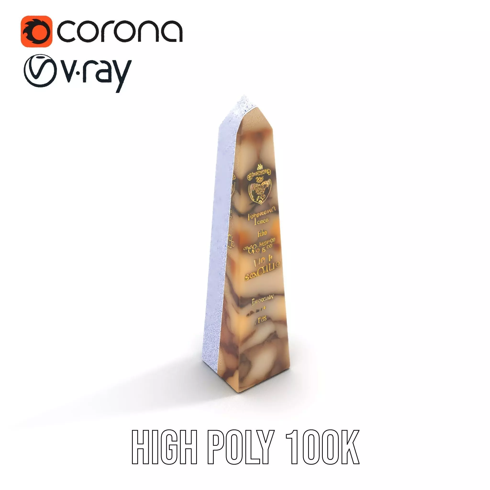 Marble Obelisk model pack Low-poly 3D model_28