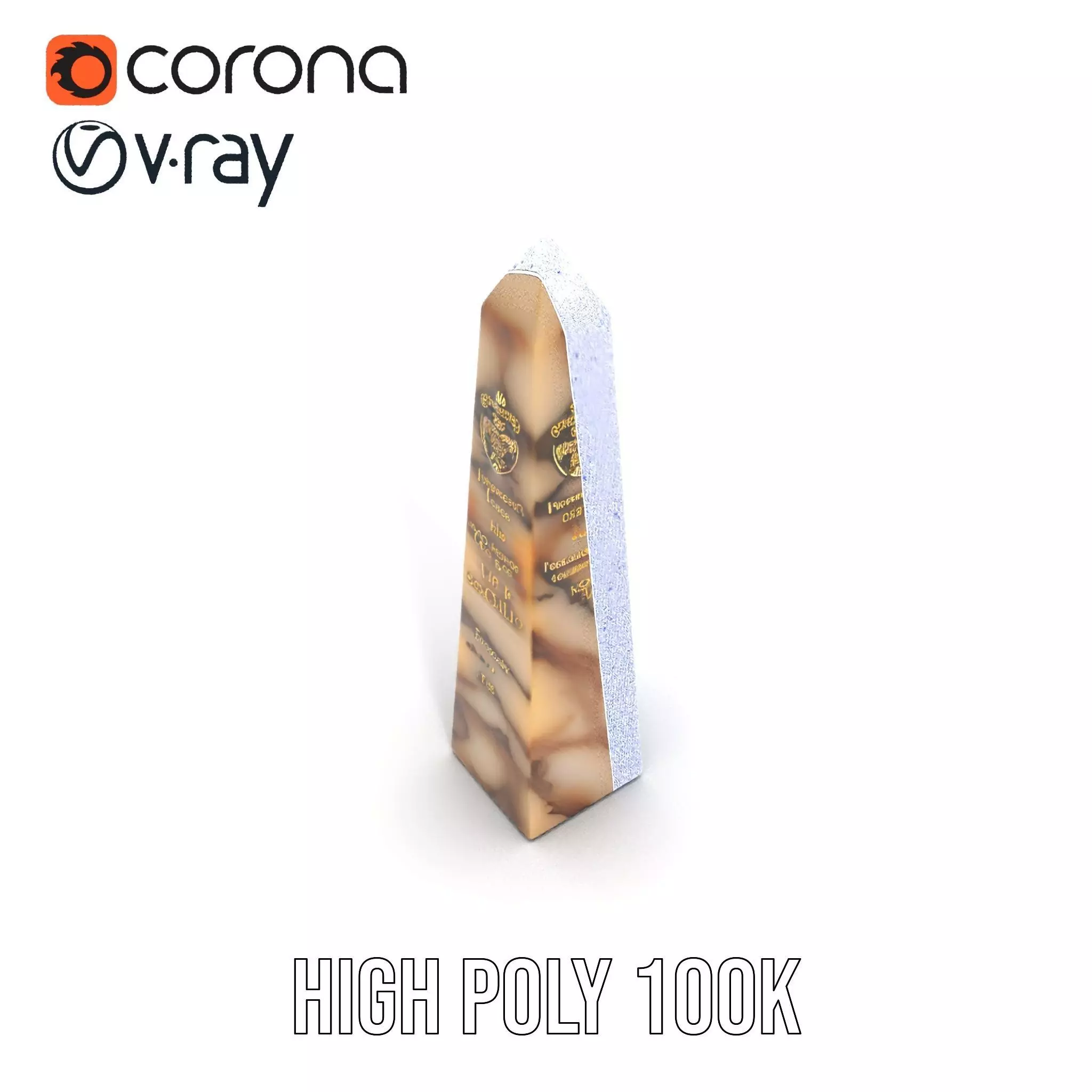 Marble Obelisk model pack Low-poly 3D model_20
