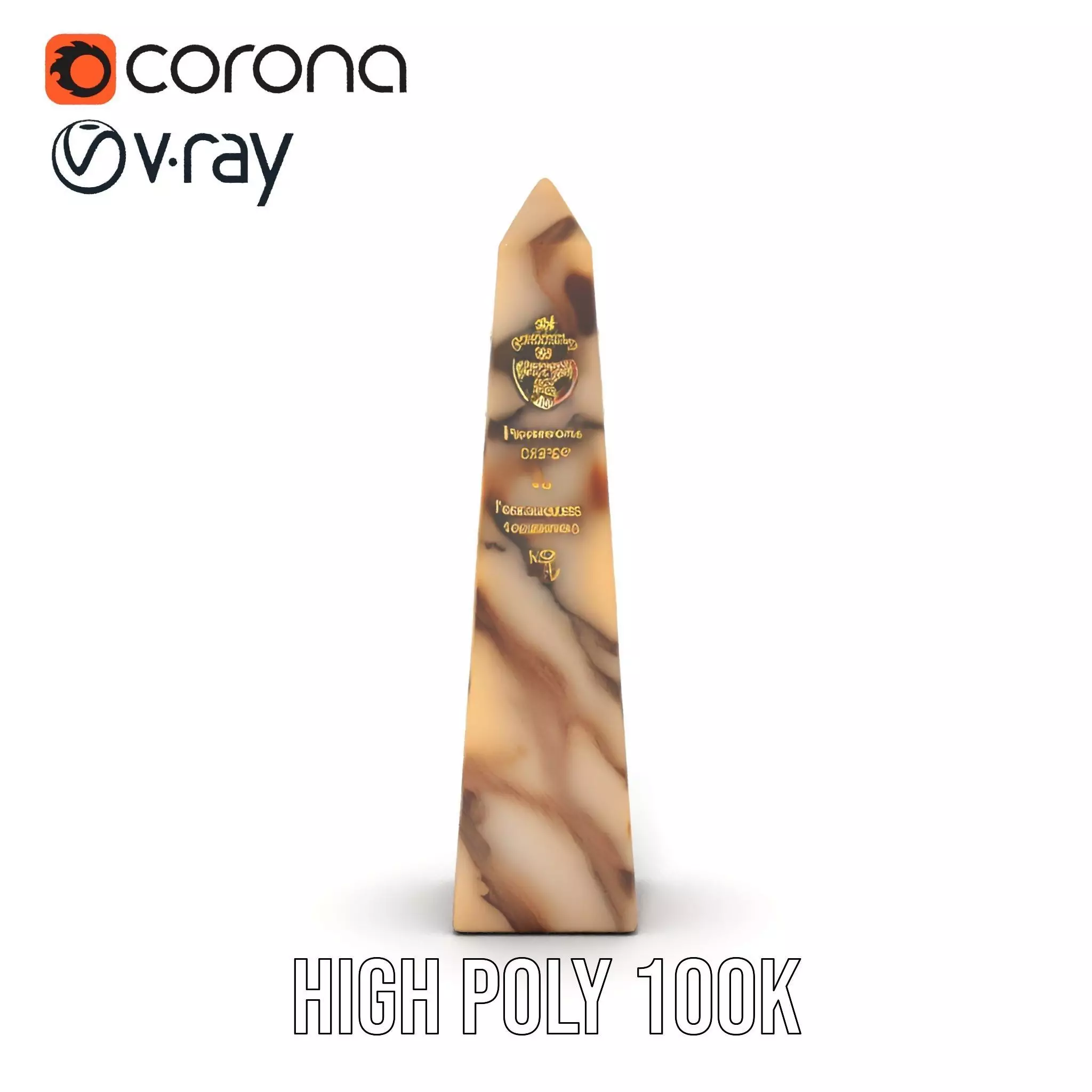 Marble Obelisk model pack Low-poly 3D model_23