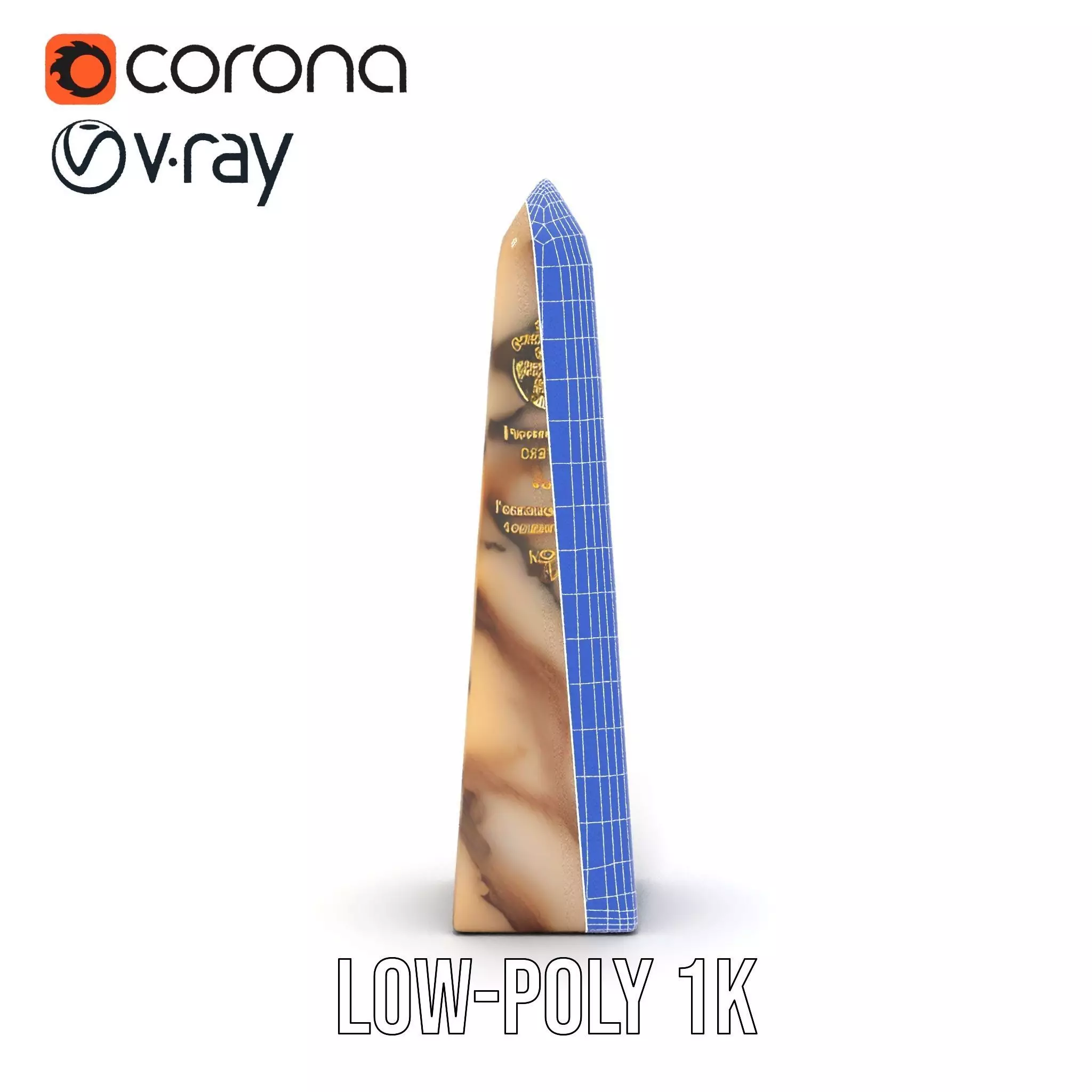 Marble Obelisk model pack Low-poly 3D model_19
