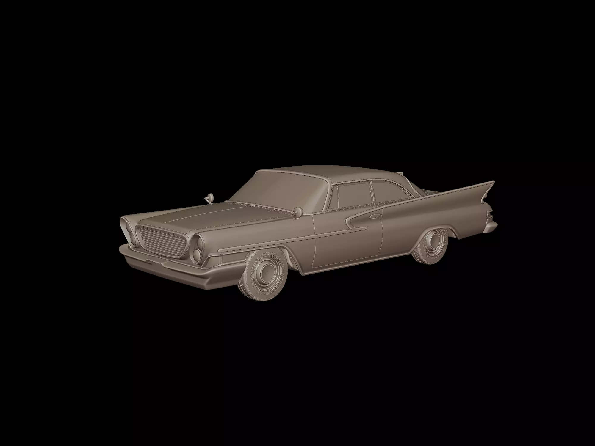 newport hardtop sedan 2 door 1961 3D print model