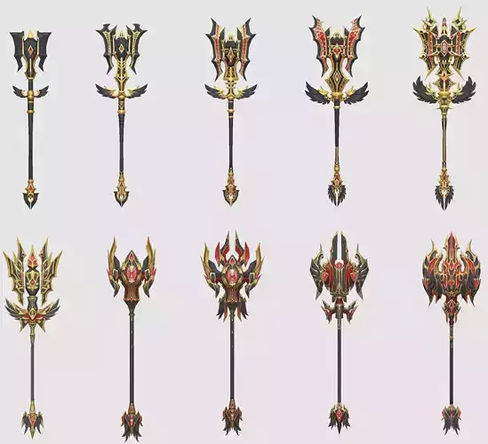 Dark Divine Scepters of the Archangel