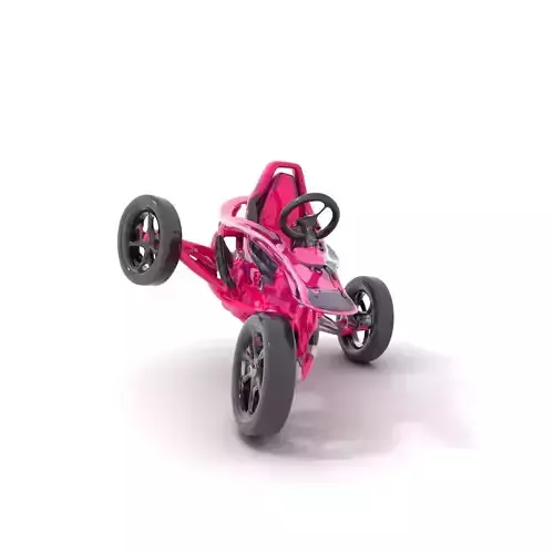 Futuristic Pink Racer model pack Low-poly 3D model