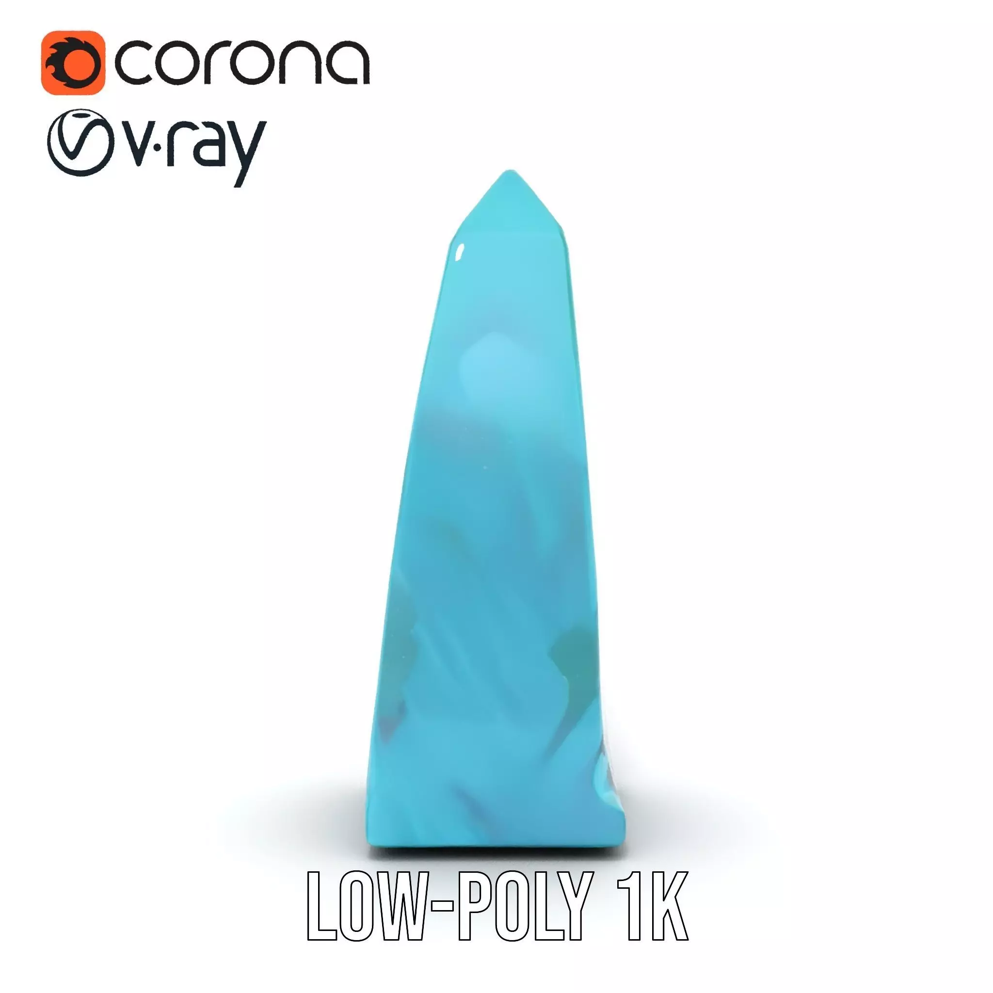 Jade Obelisk model pack Low-poly 3D model_19