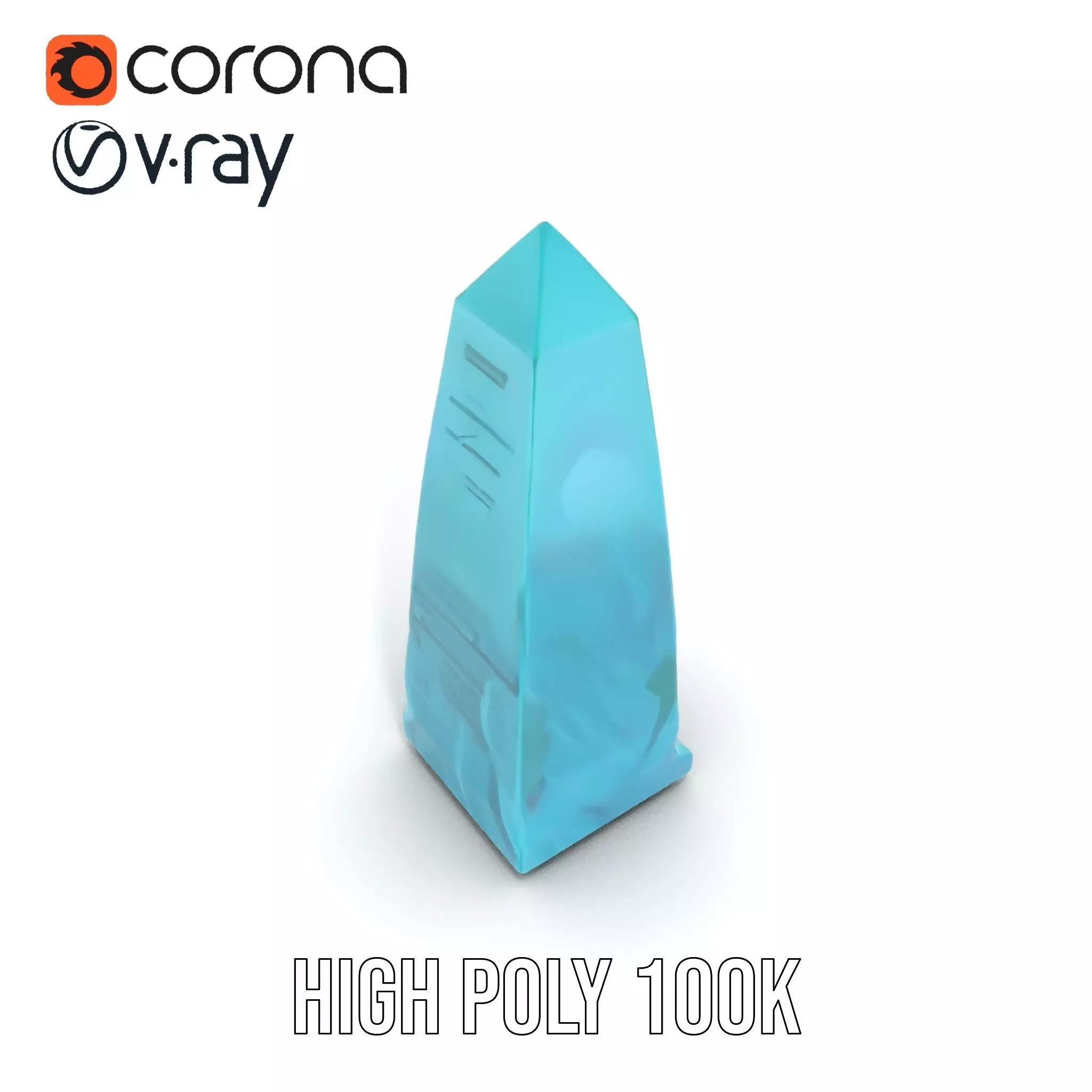 Jade Obelisk model pack Low-poly 3D model_23