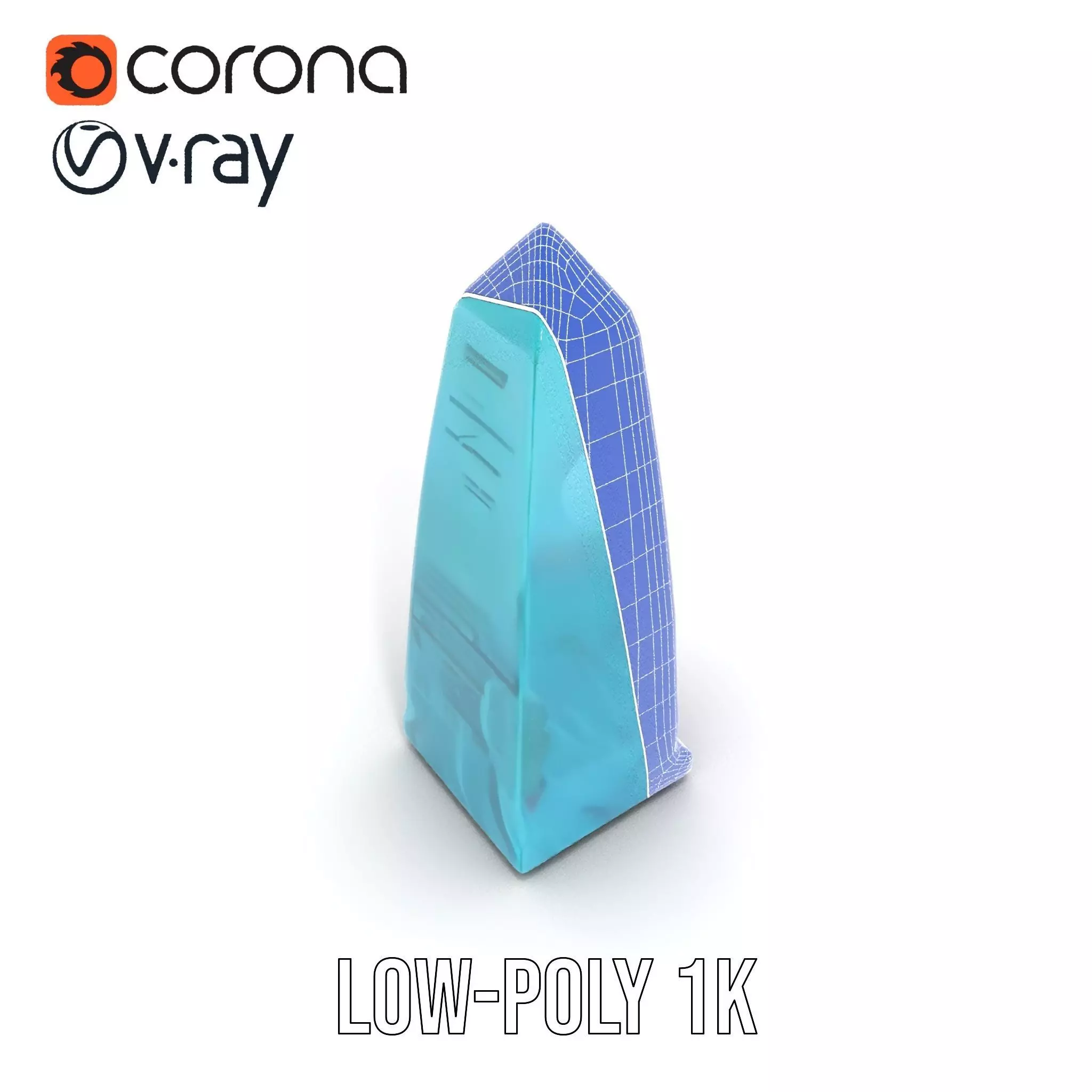 Jade Obelisk model pack Low-poly 3D model_9