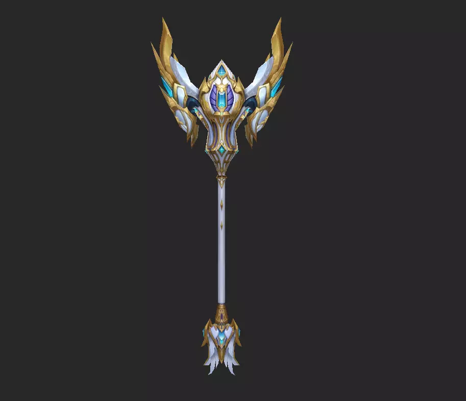 Light Divine Scepters of the Archangel Low-poly 3D model_8
