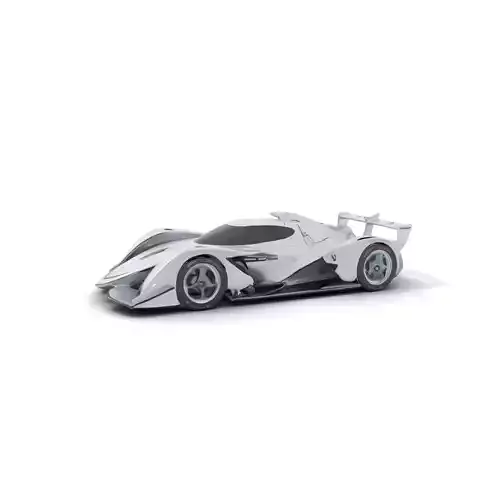Sleek Racing Car model pack Low-poly 3D model