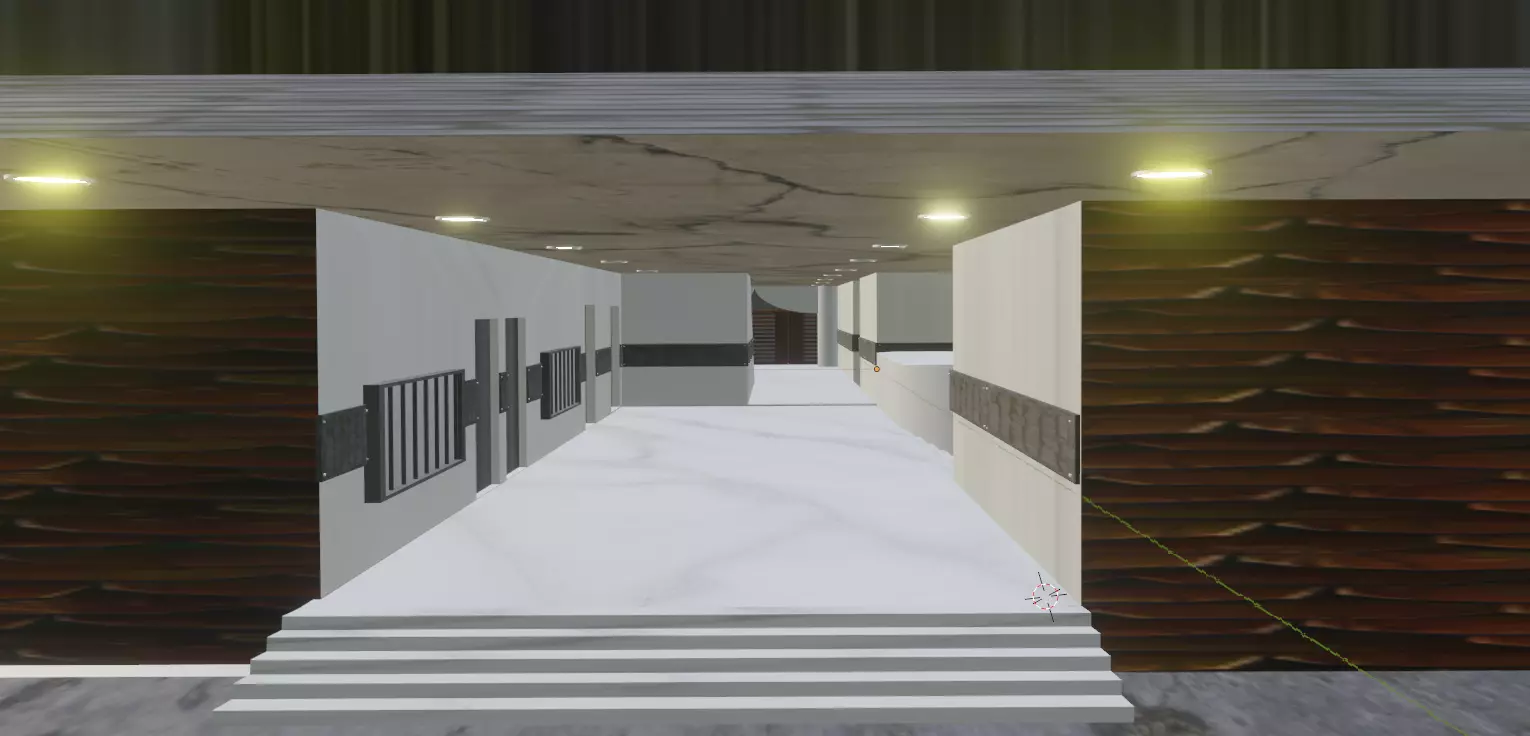 Modern Luxury Bungalow  Architectural 3d Model Game Ready 3D model_8