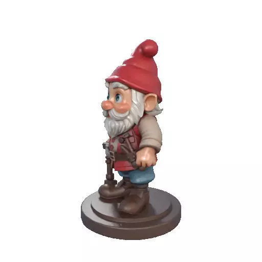 2265  Fairy Tale Gnome Color Full Body Figurine 3D print model_31