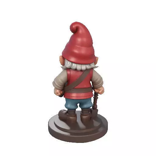 2265  Fairy Tale Gnome Color Full Body Figurine 3D print model_22