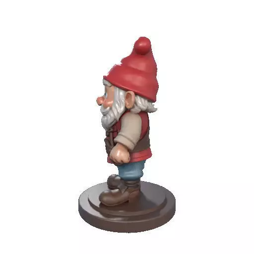 2265  Fairy Tale Gnome Color Full Body Figurine 3D print model_28
