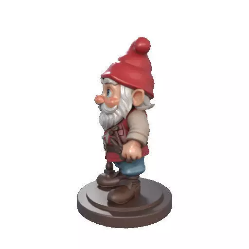 2265  Fairy Tale Gnome Color Full Body Figurine 3D print model_30