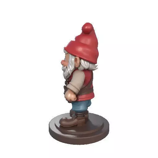 2265  Fairy Tale Gnome Color Full Body Figurine 3D print model_27