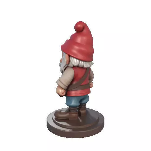 2265  Fairy Tale Gnome Color Full Body Figurine 3D print model_25