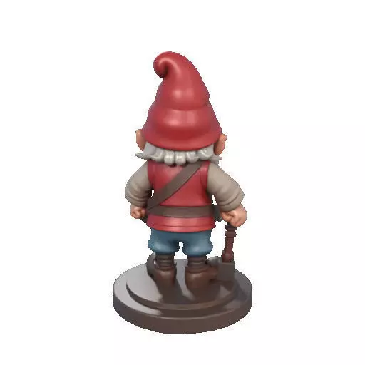 2265  Fairy Tale Gnome Color Full Body Figurine 3D print model_20