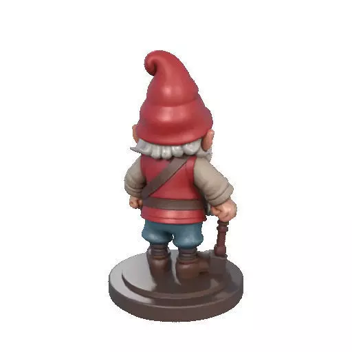 2265  Fairy Tale Gnome Color Full Body Figurine 3D print model_19