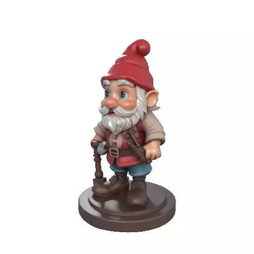 2265  Fairy Tale Gnome Color Full Body Figurine 3D print model_33