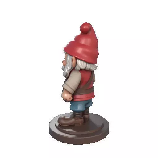 2265  Fairy Tale Gnome Color Full Body Figurine 3D print model_26