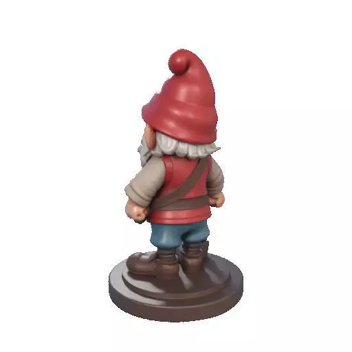 2265  Fairy Tale Gnome Color Full Body Figurine 3D print model_24