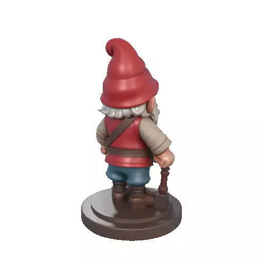 2265  Fairy Tale Gnome Color Full Body Figurine 3D print model_18